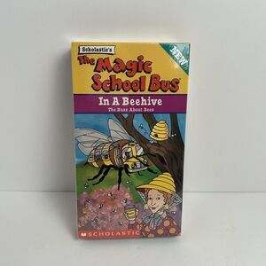 The Magic School Bus In A Beehive VHS Tape Movie Cartoon Show Sealed Rare